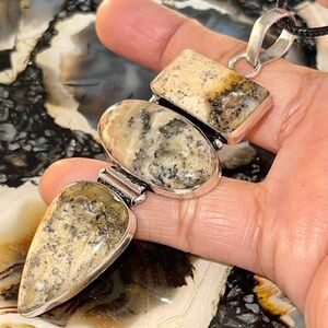 Large Dendritic Agate Pendant 3 1/4”